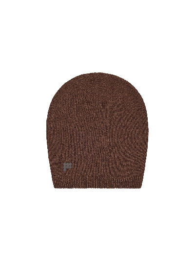 Pangaia Recycled Cashmere Beanie In Chestnut Brown