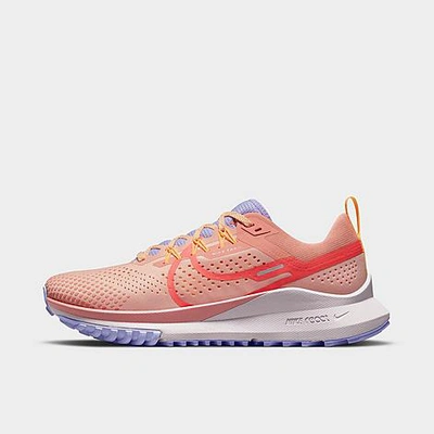 Shop Nike Women's React Pegasus Trail 4 Trail Running Shoes In Arctic Orange/magic Ember/light Madder Root/purple Pulse/melon Tint/venice
