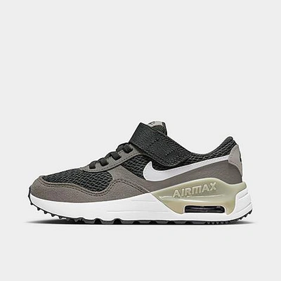 Shop Nike Little Kids' Air Max Systm Casual Shoes In Dark Smoke Grey/white/flat Pewter/light Iron Ore