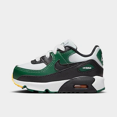 Shop Nike Kids' Toddler Air Max 90 Casual Shoes In Pure Platinum/gorge Green/university Gold/black