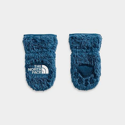 Shop The North Face Inc Infant Baby Bear Suave Oso Mittens In Shady Blue