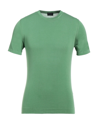 Shop Drumohr Man Sweater Light Green Size 38 Cotton