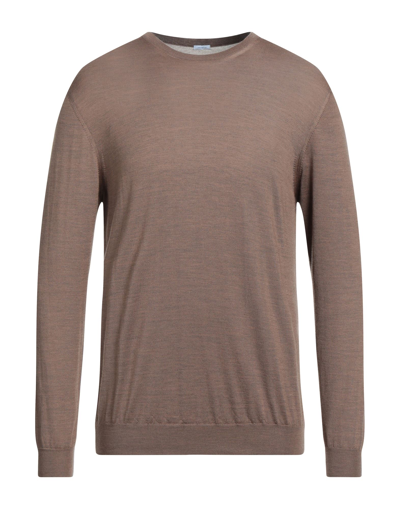 Shop Malo Man Sweater Light Brown Size 44 Cashmere, Silk In Beige