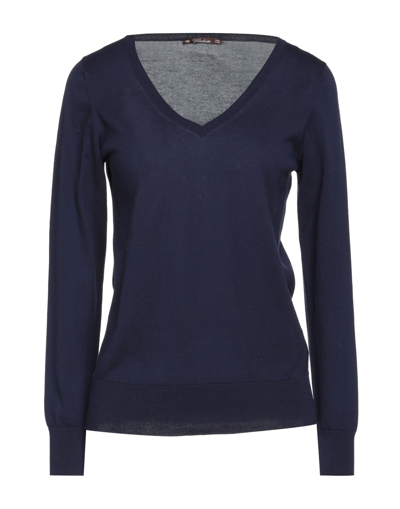 Shop Viadeste Woman Sweater Midnight Blue Size 10 Textile Fibers