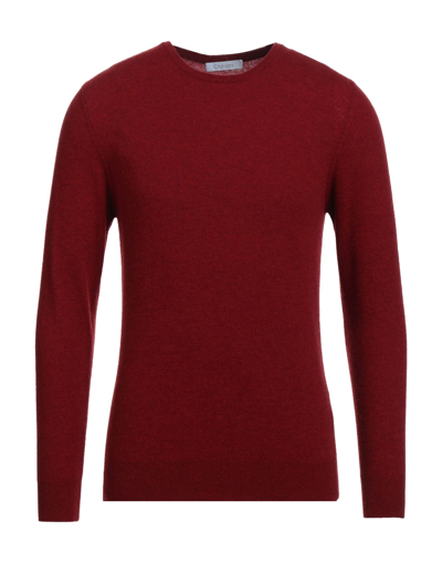 Shop Cruciani Man Sweater Brick Red Size 42 Wool, Cashmere