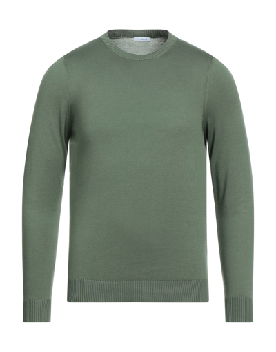 Shop Malo Man Sweater Military Green Size 50 Cotton
