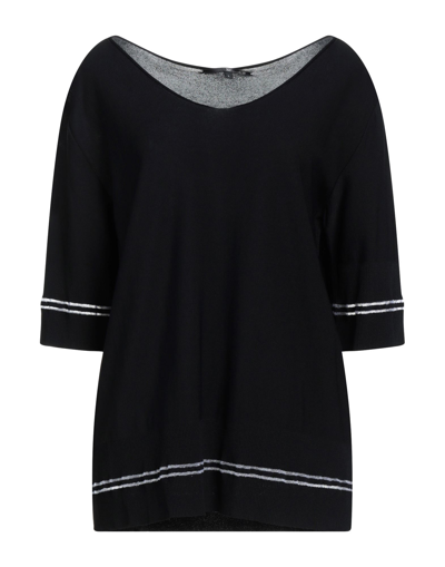 Shop Tortona 21 Woman Sweater Black Size L Viscose, Polyamide