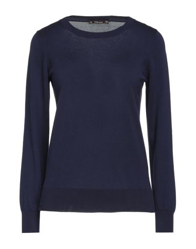Shop Viadeste Woman Sweater Midnight Blue Size 10 Cotton