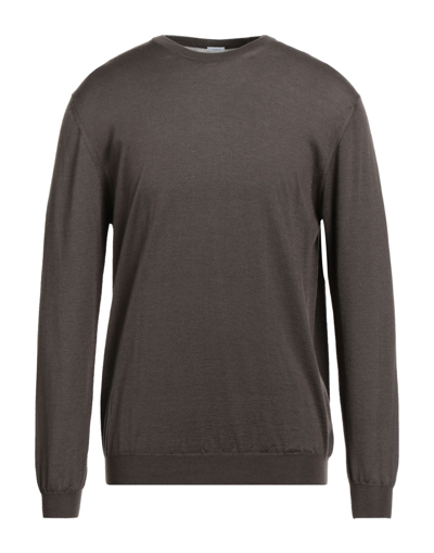 Shop Malo Man Sweater Khaki Size 40 Cashmere, Silk In Beige