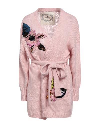 Shop Pink Memories Woman Cardigan Light Pink Size 8 Acrylic, Mohair Wool, Polyamide, Wool