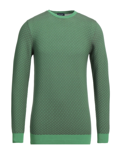 Shop Drumohr Man Sweater Green Size 42 Cotton