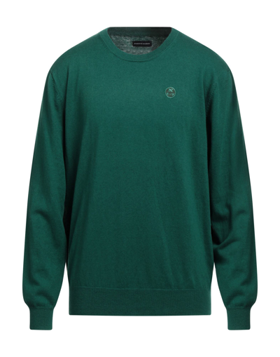 Shop North Sails Man Sweater Green Size Xl Organic Cotton, Wool