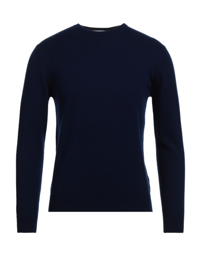Shop Parramatta Man Sweater Midnight Blue Size S Virgin Wool, Cashmere