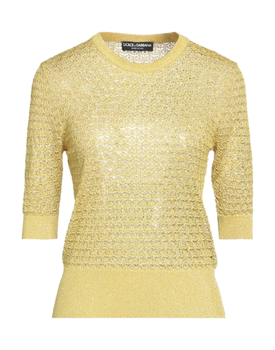 Shop Dolce & Gabbana Woman Sweater Acid Green Size 6 Viscose, Polyester