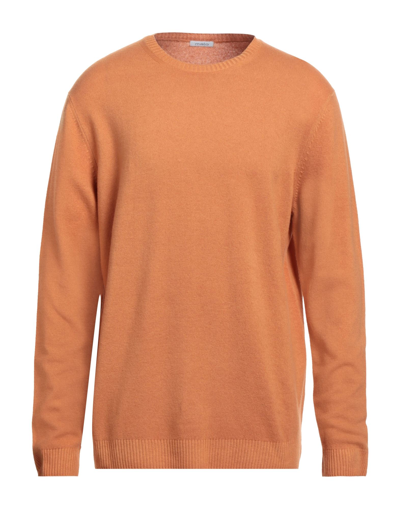 Shop Malo Man Sweater Orange Size 48 Virgin Wool