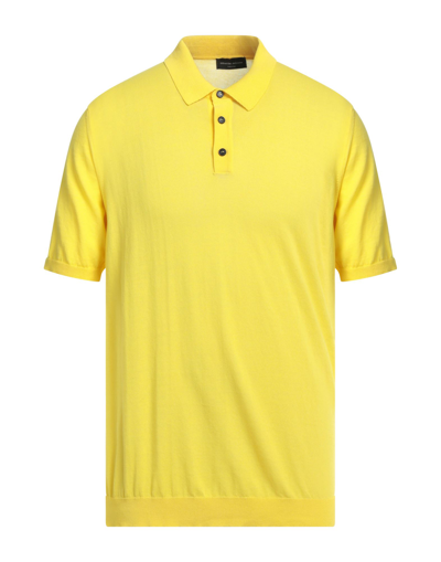 Shop Roberto Collina Man Sweater Yellow Size 46 Cotton