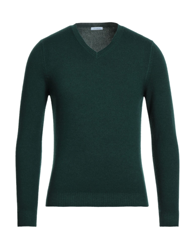 Shop Malo Man Sweater Dark Green Size 36 Virgin Wool