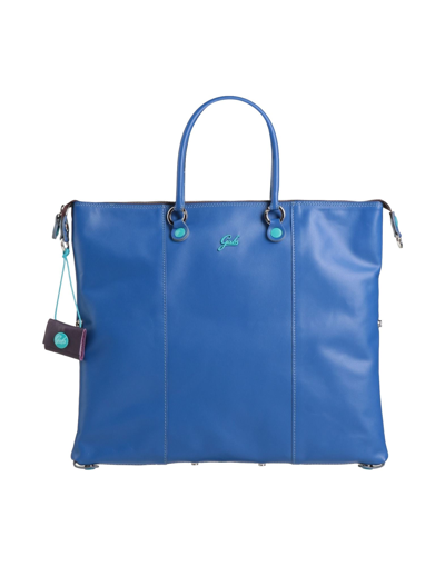 Shop Gabs Woman Handbag Blue Size - Calfskin