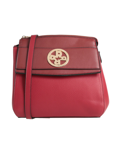 Shop Rodier Woman Cross-body Bag Burgundy Size - Pvc - Polyvinyl Chloride In Red