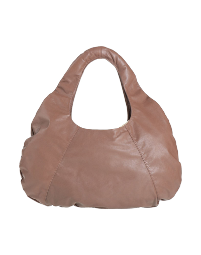 Shop Alysi Woman Handbag Brown Size - Soft Leather