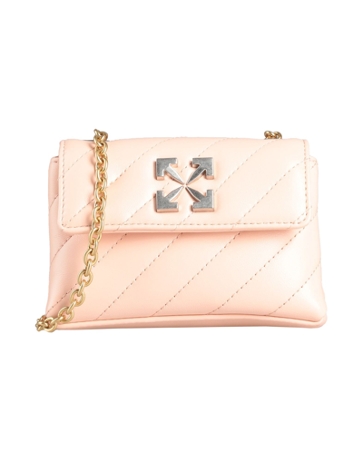 Shop Off-white Woman Cross-body Bag Blush Size - Soft Leather In Pink