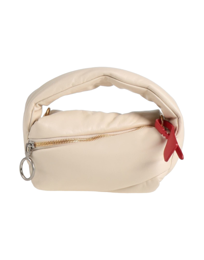 Shop Off-white Woman Handbag Beige Size - Soft Leather