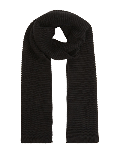 Shop 8 By Yoox Chunky Knit Scarf Scarf Black Size - Recycled Wool
