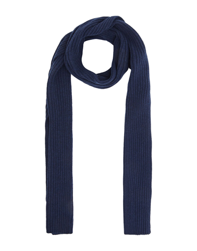 Shop 8 By Yoox Rib Knit Scarf Scarf Midnight Blue Size - Recycled Wool
