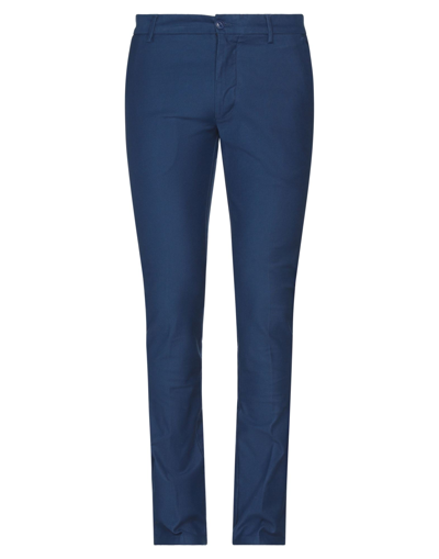 Shop Harmont & Blaine Man Pants Blue Size 34 Cotton, Elastane