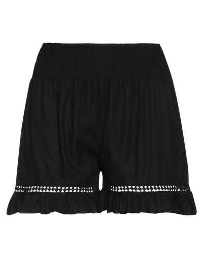 Shop Iconique Woman Shorts & Bermuda Shorts Black Size L Viscose