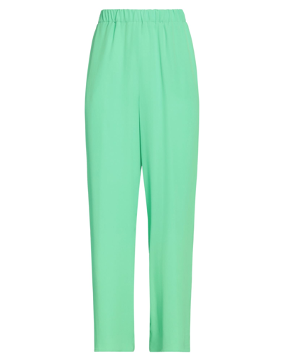 Shop Sfizio Woman Pants Light Green Size 2 Acetate, Silk