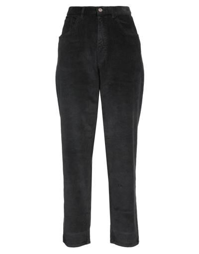 Shop Pence Woman Pants Steel Grey Size 31 Cotton, Modal, Elastane