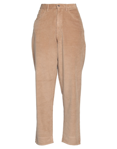 Shop Pence Woman Pants Light Brown Size 29 Cotton, Modal, Elastane In Beige