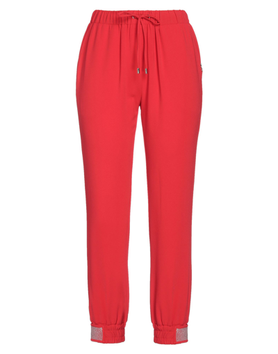 Shop Liu •jo Woman Pants Red Size S Polyester, Elastane