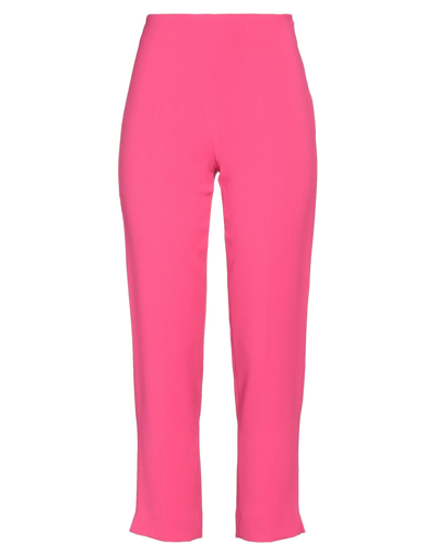 Shop Clips Woman Pants Fuchsia Size 10 Viscose, Acetate, Elastane In Pink