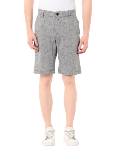 Shop Selected Homme Man Shorts & Bermuda Shorts Black Size S Linen, Cotton