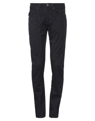Shop Jeckerson Man Pants Black Size 30 Cotton, Eco Polyester