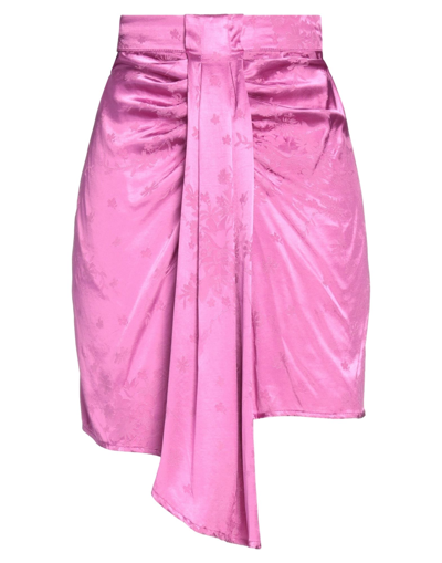 Shop Sabina Musayev Sabina Musáyev Woman Mini Skirt Fuchsia Size S Viscose, Rayon In Pink