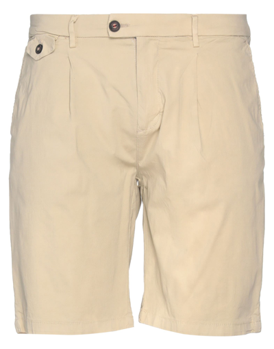 Shop Impure Man Shorts & Bermuda Shorts Beige Size 40 Cotton, Elastane
