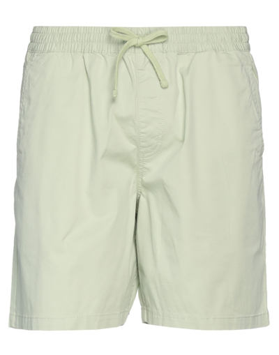 Shop Vans Man Shorts & Bermuda Shorts Light Green Size Xl Cotton, Elastane