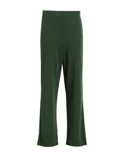 Shop Vero Moda Woman Pants Green Size Xl Polyester, Recycled Polyester, Elastane