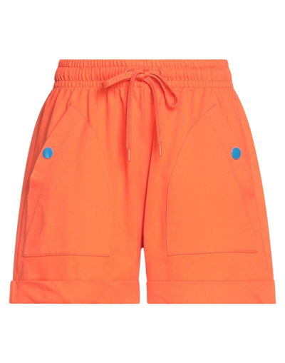 Shop Love Moschino Woman Shorts & Bermuda Shorts Orange Size 6 Cotton