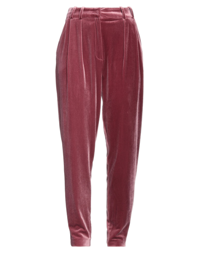Shop Actualee Woman Pants Pastel Pink Size 8 Polyester, Elastane