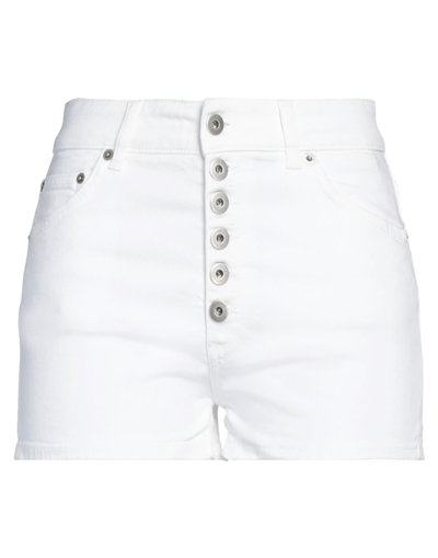 Shop Dondup Denim Shorts In White