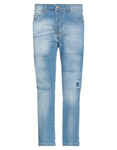 Shop Entre Amis Man Jeans Blue Size 42 Cotton, Elastane