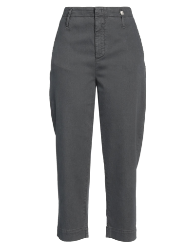 Shop Myths Woman Pants Lead Size 6 Cotton, Lyocell, Elastane In Grey