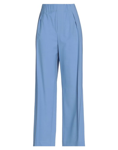 Shop Alysi Woman Pants Pastel Blue Size 0 Virgin Wool, Lycra