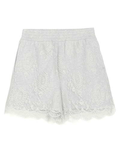 Shop Burberry Woman Shorts & Bermuda Shorts Light Grey Size L Cotton, Viscose, Polyamide