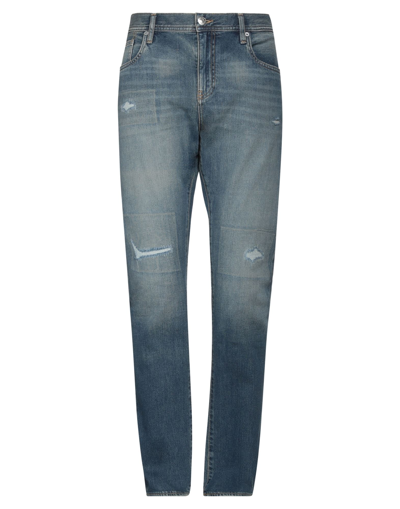 Shop Armani Exchange Man Jeans Blue Size 28 Cotton, Elastane