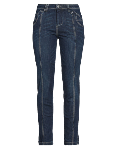 Elisa Cavaletti By Daniela Dallavalle Woman Jeans Blue Size 28 Cotton, Elastane In Blue